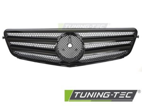 Upgrade Sportgrill / Kühlergrill passend für Mercedes Benz C-Klasse W204 07-14 Hochglanz schwarz