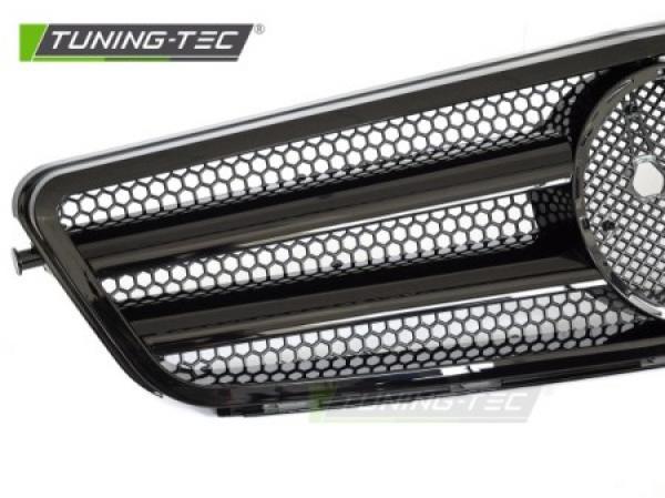 Upgrade Sportgrill / Kühlergrill passend für Mercedes Benz C-Klasse W204 07-14 Hochglanz schwarz