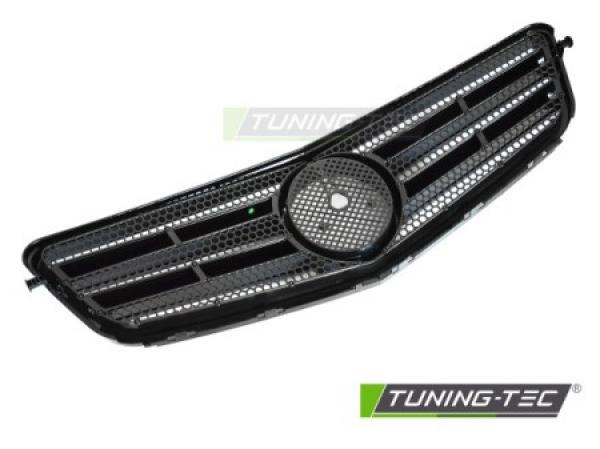 Upgrade Sportgrill / Kühlergrill passend für Mercedes Benz C-Klasse W204 07-14 Hochglanz schwarz