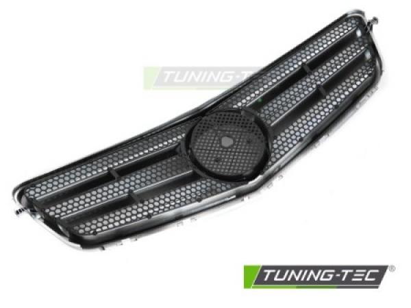 Upgrade Sportgrill / Kühlergrill passend für Mercedes Benz C-Klasse W204 07-14 Silber /Chrom