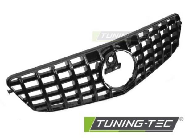 Upgrade Design Sportgrill / Kühlergrill passend für Mercedes Benz C-Klasse W204 07-14 Hochglanz schwarz