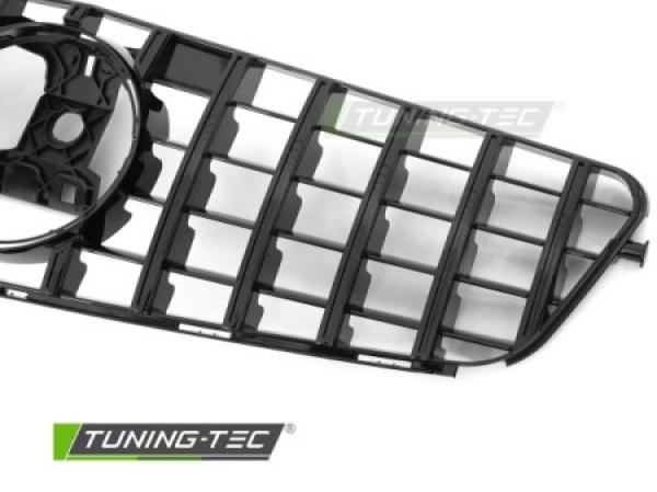 Upgrade Design Sportgrill / Kühlergrill passend für Mercedes Benz C-Klasse W204 07-14 Hochglanz schwarz