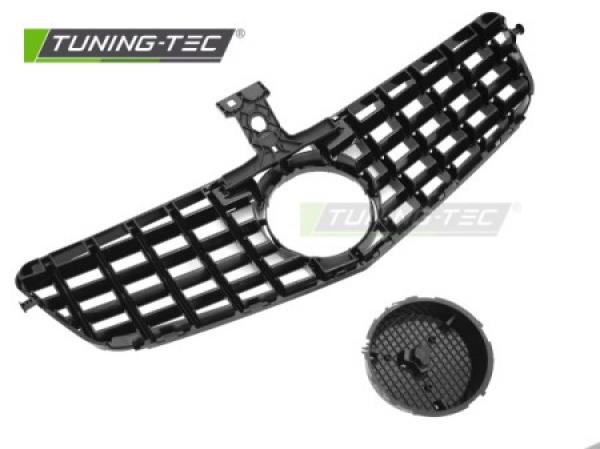 Upgrade Design Sportgrill / Kühlergrill passend für Mercedes Benz C-Klasse W204 07-14 Hochglanz schwarz