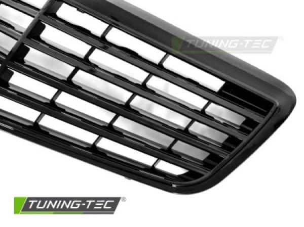 Upgrade Sportgrill / Kühlergrill passend für Mercedes Benz E-Klasse W211 / S211 MOPF 06-09 Hochglanz schwarz