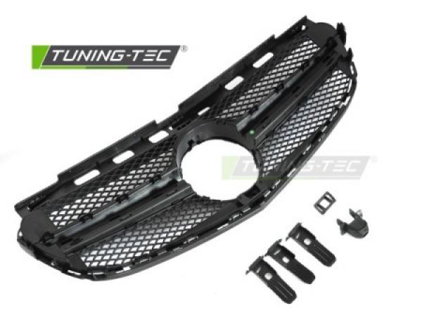 Upgrade Design Sportgrill / Kühlergrill passend für Mercedes Benz E-Klasse W212 / S212  MOPF 13-16 Matt schwarz / Hochglanz schwarz