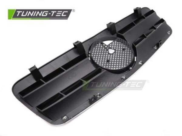 Upgrade Design Sportgrill / Kühlergrill passend für Mercedes Benz CLK W208 96-02 Hochglanz schwarz/chrom