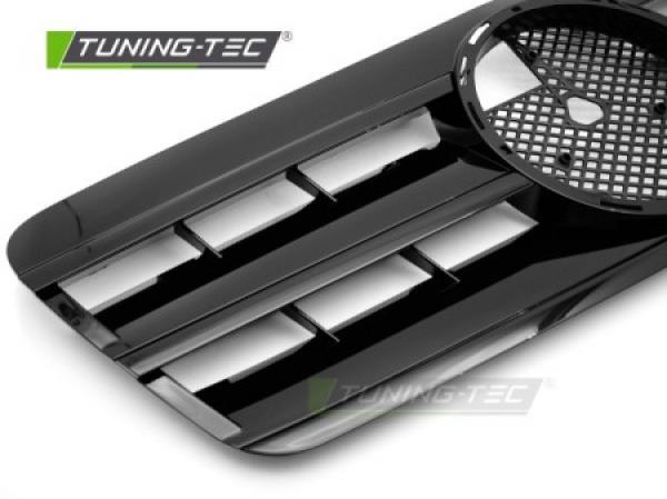Upgrade Design Sportgrill / Kühlergrill passend für Mercedes Benz CLK W208 96-02 Hochglanz schwarz