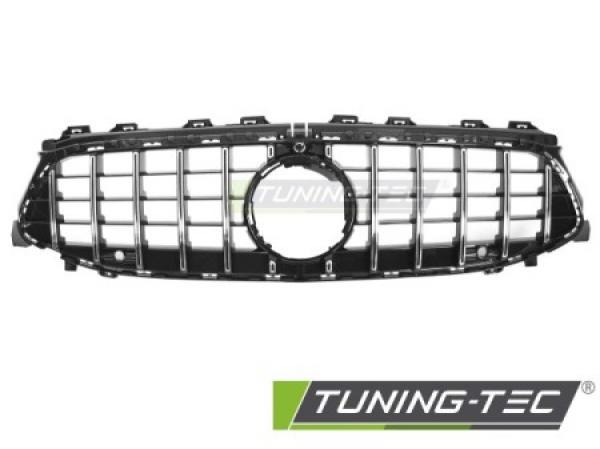 Upgrade Design Sportgrill / Kühlergrill passend für Mercedes Benz CLA W118 / C118 23-25 Hochglanz schwarz / chrom