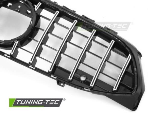 Upgrade Design Sportgrill / Kühlergrill passend für Mercedes Benz CLA W118 / C118 19-23 Hochglanz schwarz / chrom