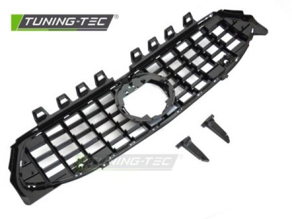 Upgrade Design Sportgrill / Kühlergrill passend für Mercedes Benz CLA W118 / C118 19-23 Hochglanz schwarz / chrom