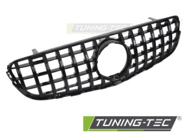 Upgrade Design Sportgrill / Kühlergrill passend für Mercedes Benz GLC W253 15-18 Hochglanz schwarz