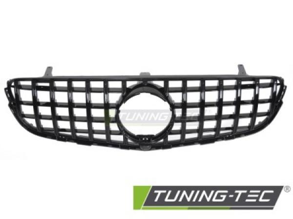 Upgrade Design Sportgrill / Kühlergrill passend für Mercedes Benz GLC W253 15-18 Hochglanz schwarz