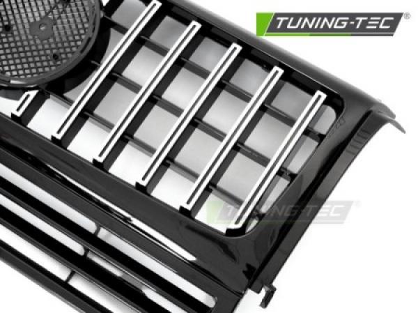 Upgrade Design Sportgrill / Kühlergrill passend für Mercedes Benz G-Klasse W463 90-12 Hochglanz schwarz/chrom