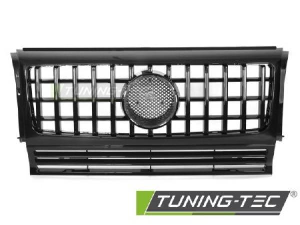 Upgrade Design Sportgrill / Kühlergrill passend für Mercedes Benz G-Klasse W463 90-12 Hochglanz schwarz