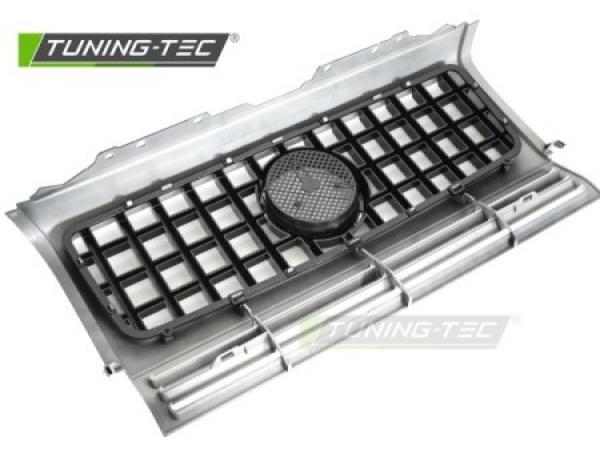 Upgrade Design Sportgrill / Kühlergrill passend für Mercedes Benz G-Klasse W463 90-12 Silber/chrom