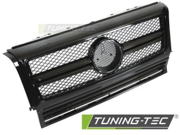 Upgrade Design Sportgrill / Kühlergrill passend für Mercedes Benz G-Klasse W463 90-12 Hochglanz schwarz