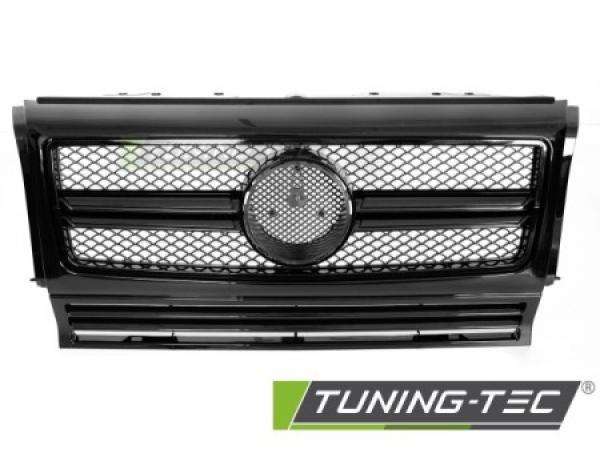 Upgrade Design Sportgrill / Kühlergrill passend für Mercedes Benz G-Klasse W463 90-12 Hochglanz schwarz