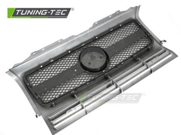 Upgrade Design Sportgrill / Kühlergrill passend für Mercedes Benz G-Klasse W463 90-12 Hochglanz Silber/chrom