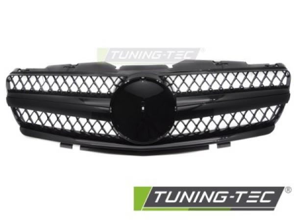 Upgrade Design Sportgrill / Kühlergrill passend für Mercedes Benz SL R230 01-06 Hochglanz schwarz