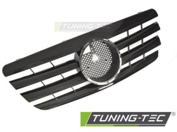 Upgrade Sportgrill / Kühlergrill passend für Mercedes Benz E-Klasse W210 Facelift (Mopf) 99-02 Hochglanz schwarz