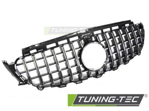 Upgrade Design Sportgrill / Kühlergrill passend für Mercedes Benz E-Klasse W213 16-19 Hochglanz schwarz/chrom