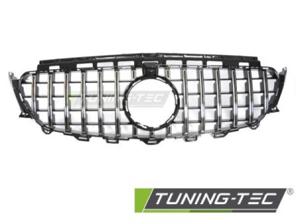 Upgrade Design Sportgrill / Kühlergrill passend für Mercedes Benz E-Klasse W213 16-19 Hochglanz schwarz/chrom
