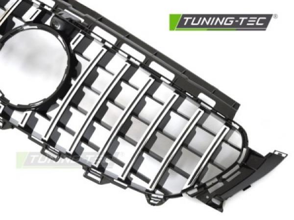 Upgrade Design Sportgrill / Kühlergrill passend für Mercedes Benz E-Klasse W213 16-19 Hochglanz schwarz/chrom