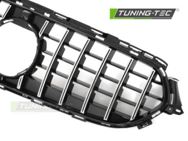 Upgrade Design Sportgrill / Kühlergrill passend für Mercedes Benz E-Klasse W213 / S213 Facelift (Mopf) 20-23 Hochglanz schwarz/chrom