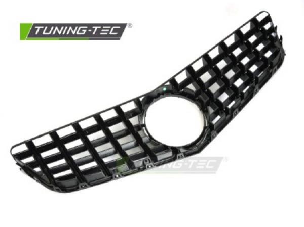 Upgrade Design Sportgrill / Kühlergrill passend für Mercedes Benz E-Klasse Coupe / Cabrio C207 / A207 09-13 Hochglanz schwarz/chrom