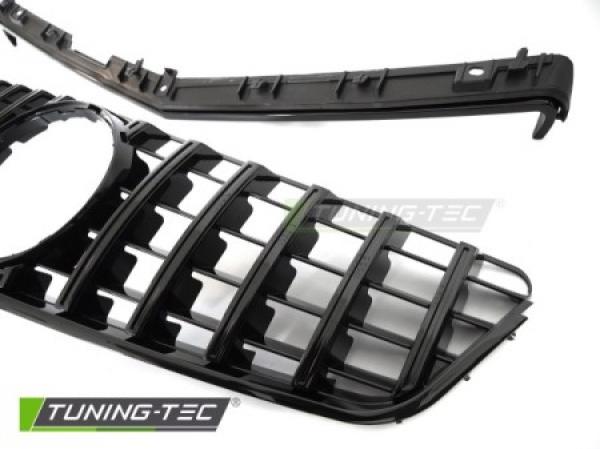 Upgrade Design Sportgrill / Kühlergrill passend für Mercedes Benz E-Klasse Coupe / Cabrio C207 / A207 09-13 Hochglanz schwarz