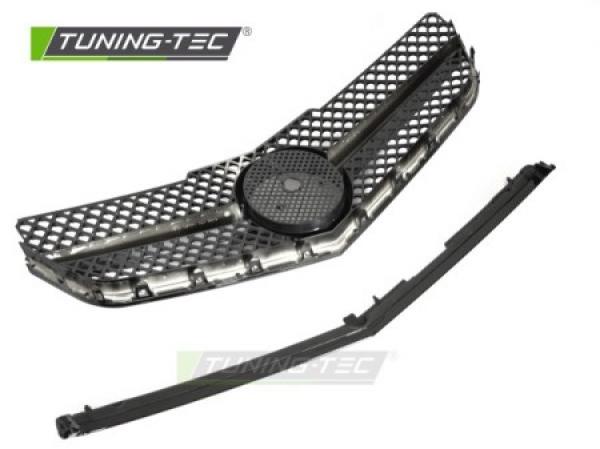 Upgrade Design Sportgrill / Kühlergrill passend für Mercedes Benz E-Klasse Coupe / Cabrio C207 / A207 09-13 Hochglanz schwarz