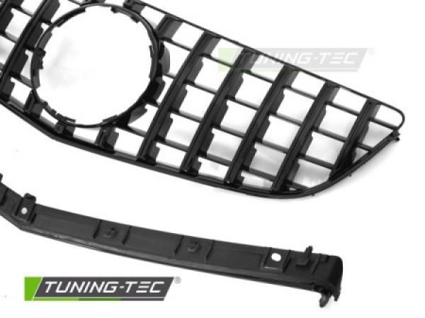 Upgrade Design Sportgrill / Kühlergrill passend für Mercedes Benz E-Klasse Coupe / Cabrio C207 / A207 Facelift 13-17 Hochglanz schwarz