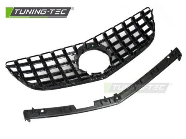 Upgrade Design Sportgrill / Kühlergrill passend für Mercedes Benz E-Klasse Coupe / Cabrio C207 / A207 Facelift 13-17 Hochglanz schwarz