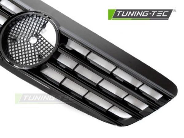 Upgrade Design Sportgrill / Kühlergrill passend für Mercedes Benz S-Klasse W220 98-02 Hochglanz schwarz