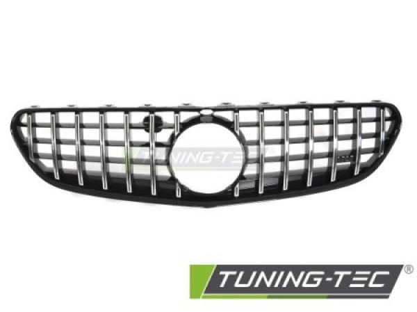 Upgrade Design Sportgrill / Kühlergrill passend für Mercedes Benz S-Klasse Coupe /Cabrio C217 / A217 14-20 Hochglanz-schwarz / chrom
