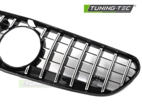 Upgrade Design Sportgrill / Kühlergrill passend für Mercedes Benz S-Klasse Coupe /Cabrio C217 / A217 14-20 Hochglanz-schwarz / chrom