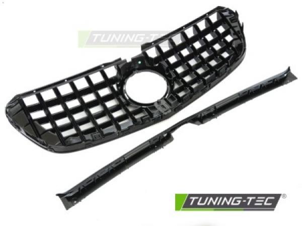 Upgrade Design Sportgrill / Kühlergrill passend für Mercedes Benz V-Klasse / Vito W447 14-19 Hochglanz-schwarz