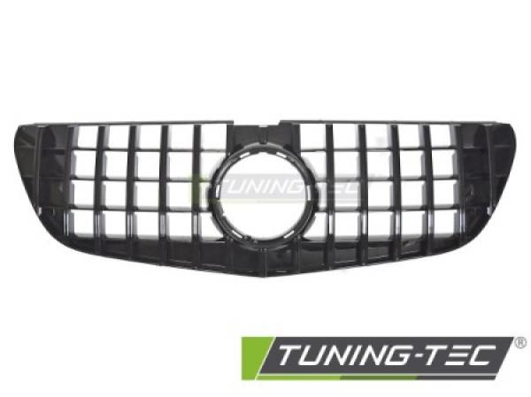 Upgrade Design Sportgrill / Kühlergrill passend für Mercedes Benz V-Klasse / Vito W447 14-19 Hochglanz-schwarz / chrom