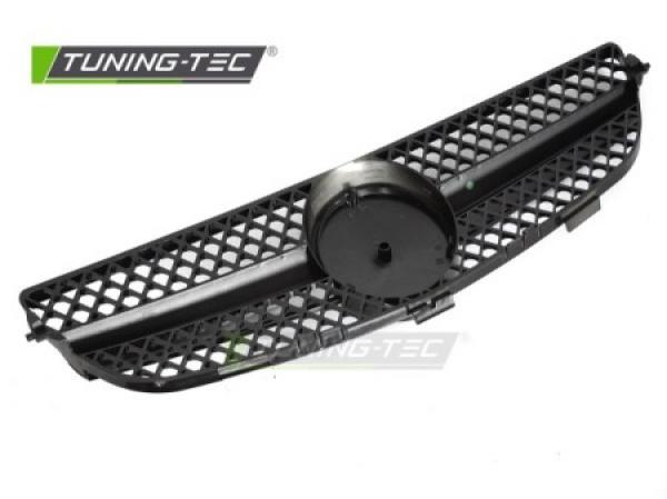 Upgrade Sportgrill / Kühlergrill passend für Mercedes Benz CLK W209 / A209 03-10 Hochglanz schwarz / chrom