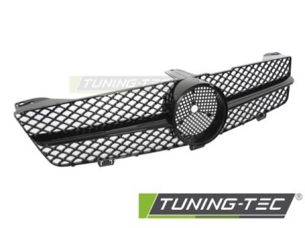 Upgrade Sportgrill / Kühlergrill passend für Mercedes Benz CLS C219 08-10 Hochglanz schwarz