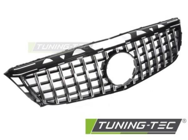 Upgrade Sportgrill / Kühlergrill passend für Mercedes Benz CLS C218 11-14 Hochglanz schwarz / chrom