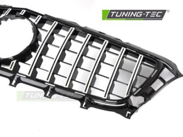 Upgrade Sportgrill / Kühlergrill passend für Mercedes Benz CLS C218 11-14 Hochglanz schwarz / chrom