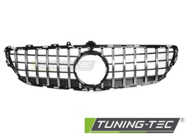 Upgrade Sportgrill / Kühlergrill passend für Mercedes Benz CLS C218 Facelift (Mopf) 14-18 Hochglanz schwarz / chrom