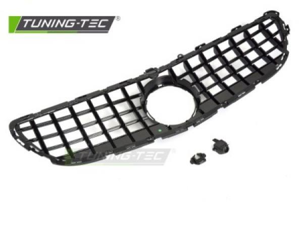 Upgrade Sportgrill / Kühlergrill passend für Mercedes Benz CLS C218 Facelift (Mopf) 14-18 Hochglanz schwarz / chrom