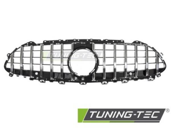 Upgrade Sportgrill / Kühlergrill passend für Mercedes Benz CLS C257 18-23 Hochglanz schwarz / chrom