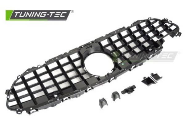 Upgrade Sportgrill / Kühlergrill passend für Mercedes Benz CLS C257 18-23 Hochglanz schwarz / chrom