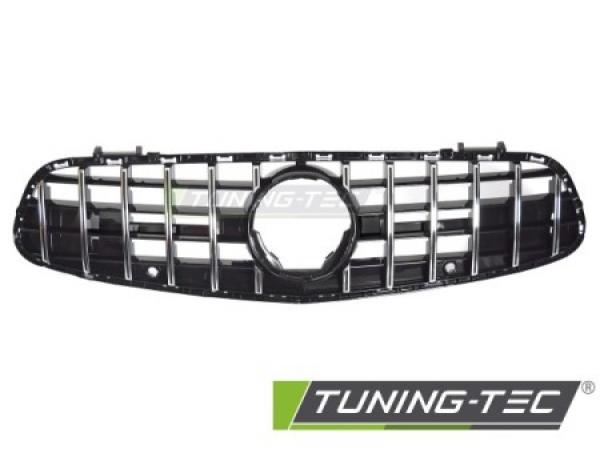Upgrade Sportgrill / Kühlergrill passend für Mercedes Benz SL Facelift (Mopf) R231 16-20 Hochglanz schwarz / chrom