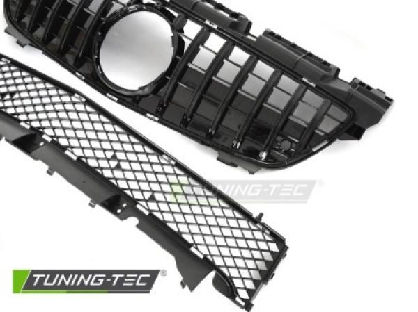 Upgrade Sportgrill / Kühlergrill passend für Mercedes Benz SLK R172 11-15 Hochglanz schwarz