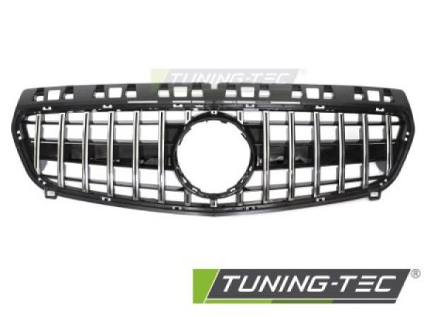 Upgrade Sportgrill / Kühlergrill passend für Mercedes Benz A-Klasse W176 12-15 Hochglanz schwarz/chrom