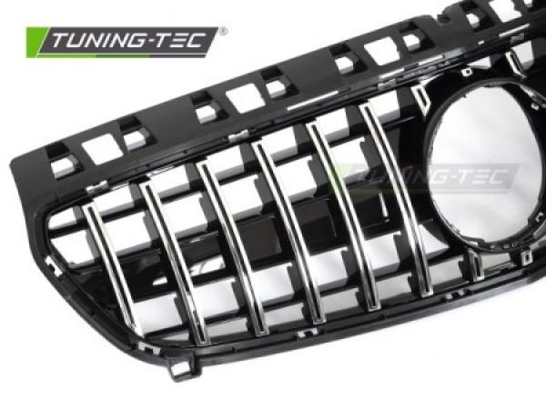 Upgrade Sportgrill / Kühlergrill passend für Mercedes Benz A-Klasse W176 12-15 Hochglanz schwarz/chrom